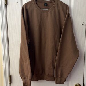 Classic Brown Crewneck Sweater for Men
